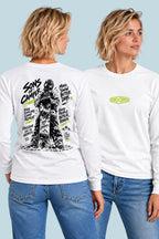 Camiseta manga larga Zermatt Sons of Camper color Blanco, vista mujer