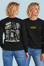 Camiseta manga larga Zermatt Sons of Camper color Negro, vista mujer