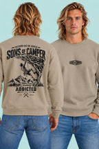 Sudadera Addicted Sons of Camper color Arena, vista hombre