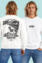 Sudadera Addicted Sons of Camper color Blanco, vista hombre