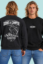 Sudadera Addicted Sons of Camper color Negro, vista hombre