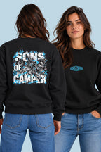 Sudadera Baqueira Sons of Camper color Negro, vista mujer