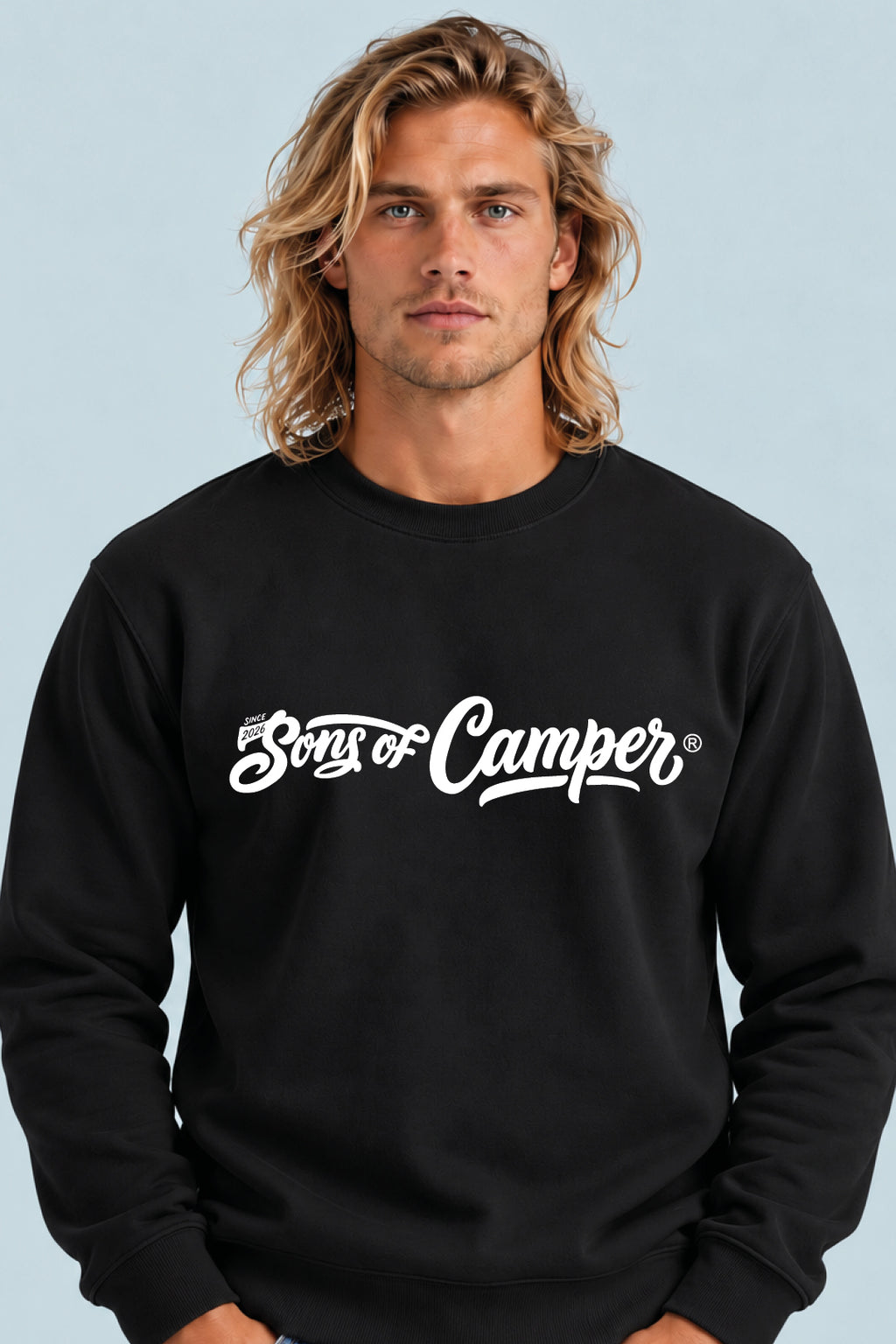 Sudadera Basic Sons of Camper color Negro, vista hombre