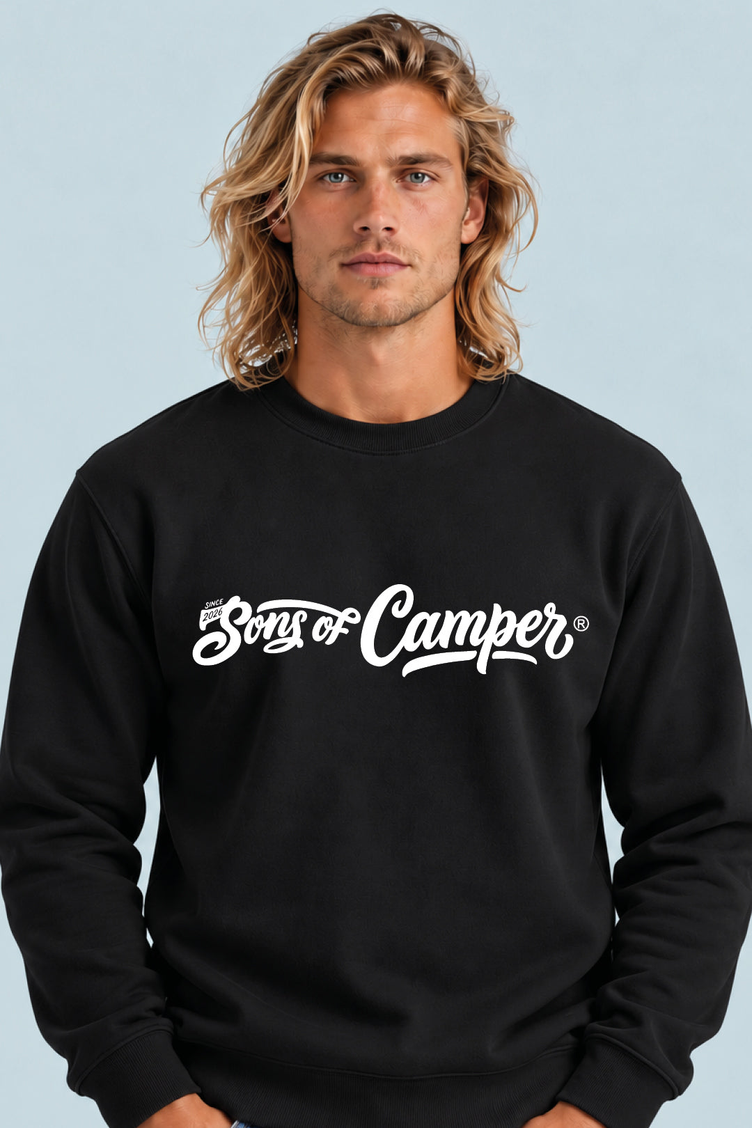 Sudadera Basic Sons of Camper color Negro, vista hombre