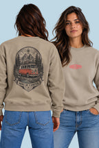 Sudadera Dolomitas Sons of Camper color Arena, vista mujer