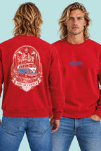Sudadera Dolomitas Sons of Camper color Rojo, vista hombre