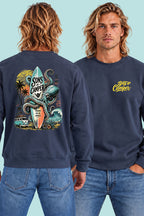 Sudadera Galicia Sons of Camper color Navy, vista hombre
