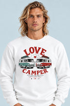 Sudadera Love Camper Hymer Dúo Sons of Camper color Blanco, vista hombre