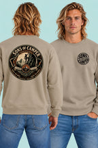 Sudadera Pirineos Sons of Camper color Arena, vista hombre