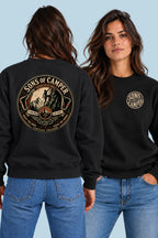 Sudadera Pirineos Sons of Camper color Negro, vista mujer