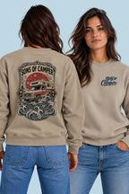Sudadera River Sons of Camper color Arena, vista mujer