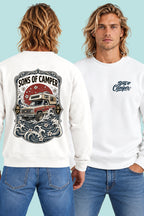 Sudadera River Sons of Camper color Blanco, vista hombre