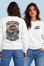 Sudadera River Sons of Camper color Blanco, vista mujer