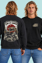 Sudadera River Sons of Camper color Negro, vista hombre