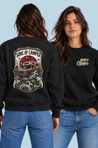 Sudadera River Sons of Camper color Negro, vista mujer