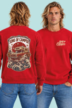 Sudadera River Sons of Camper color Rojo, vista hombre