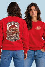 Sudadera River Sons of Camper color Rojo, vista mujer