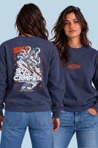 Sudadera Ski Sons of Camper color Navy, vista mujer