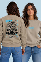 Sudadera Snow Sons of Camper color Arena, vista mujer