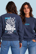 Sudadera Snow Sons of Camper color Navy, vista mujer