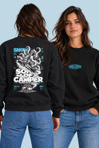 Sudadera Snow Sons of Camper color Negro, vista mujer