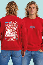Sudadera Snow Sons of Camper color Rojo, vista hombre