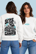 Sudadera Snowmass Sons of Camper color Blanco, vista mujer
