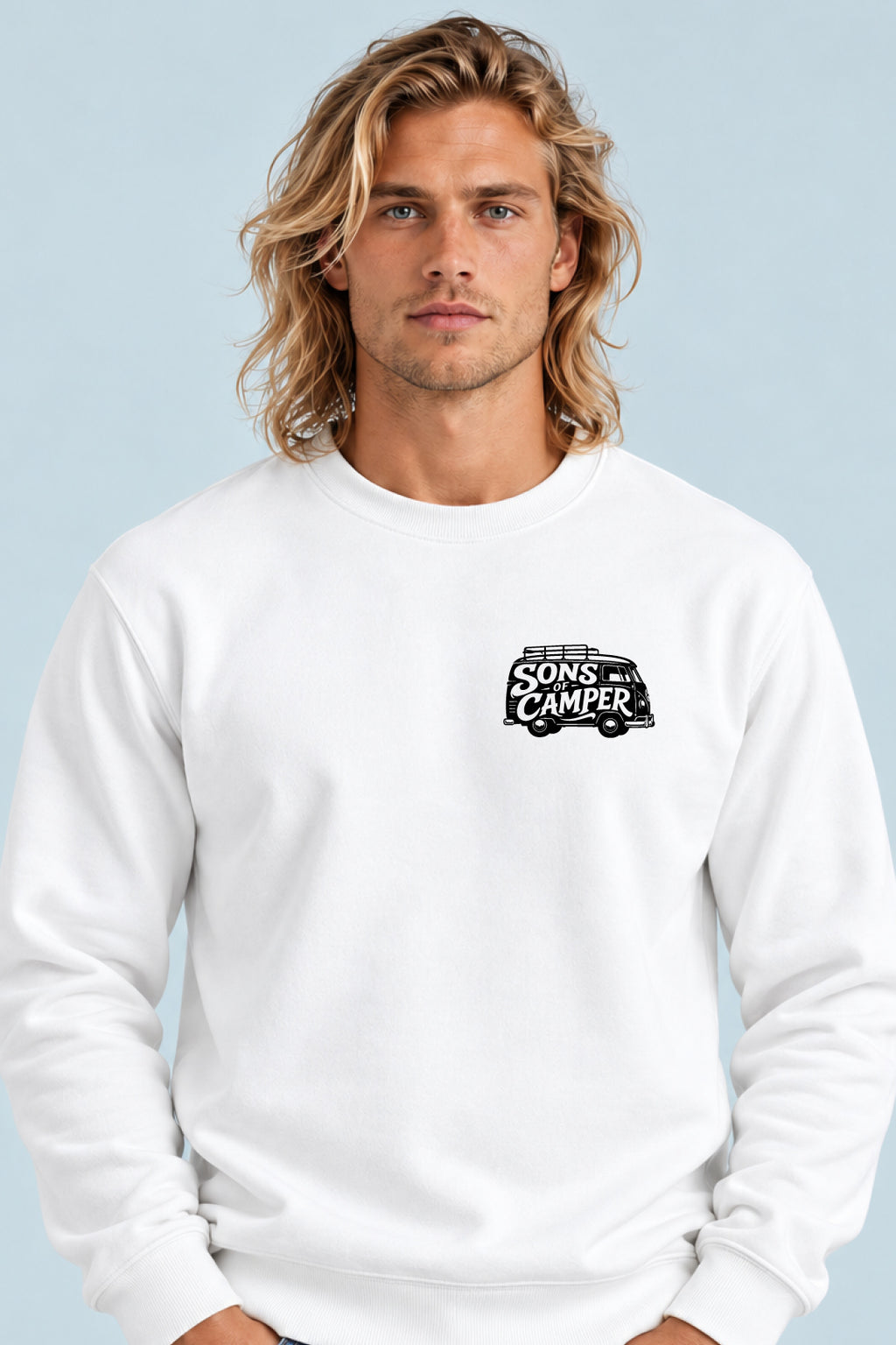 Sudadera T 1 Sons of Camper color Blanco, vista hombre