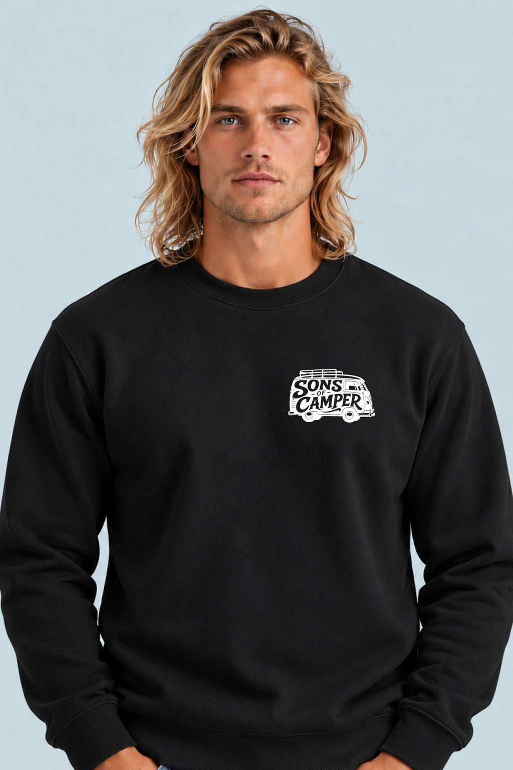 Sudadera T 1 Sons of Camper color Negro, vista hombre