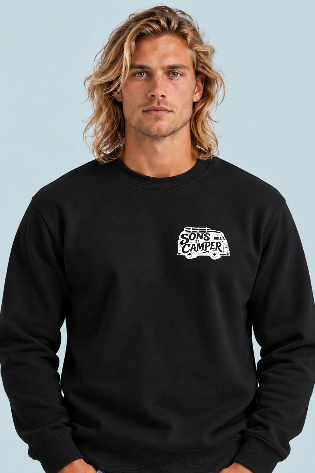 Sudadera T 1 Sons of Camper color Negro, vista hombre