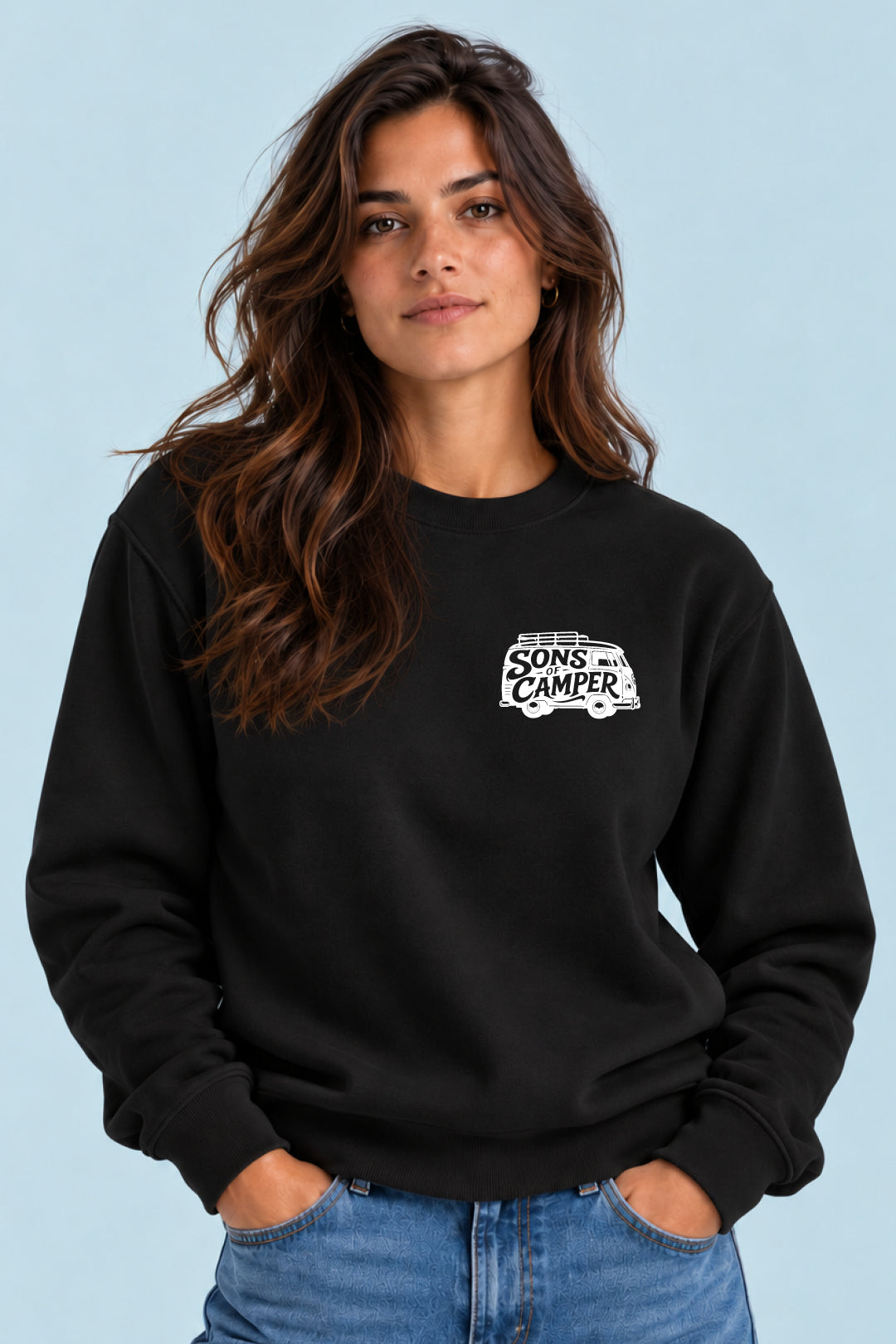 Sudadera T 1 Sons of Camper color Negro, vista mujer