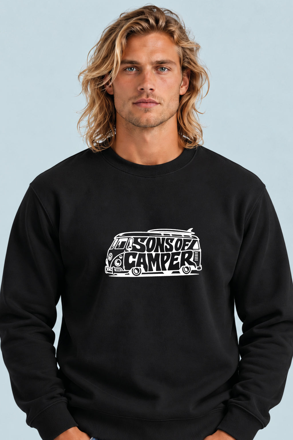 Sudadera T 4 Sons of Camper color Negro, vista hombre