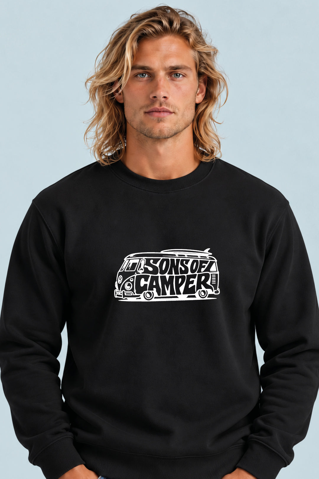 Sudadera T 4 Sons of Camper color Negro, vista hombre