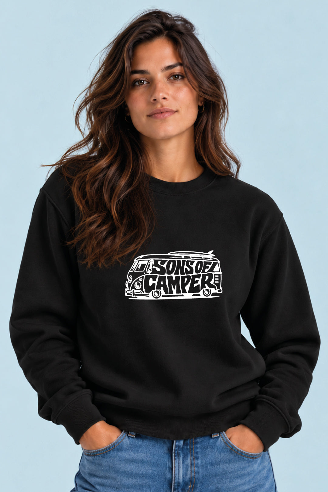 Sudadera T 4 Sons of Camper color Negro, vista mujer