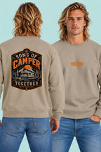 Sudadera Together Sons of Camper color Arena, vista hombre