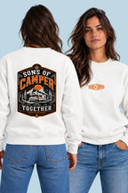 Sudadera Together Sons of Camper color Blanco, vista mujer