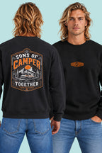 Sudadera Together Sons of Camper color Negro, vista hombre
