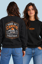 Sudadera Together Sons of Camper color Negro, vista mujer