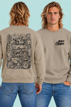 Sudadera Wild Sons of Camper color Arena, vista hombre