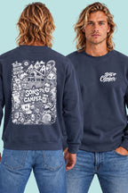 Sudadera Wild Sons of Camper color Navy, vista hombre