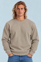 Sudadera sin estampar, color Arena, vista delantera