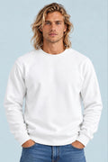 Sudadera sin estampar, color Blanco, vista delantera